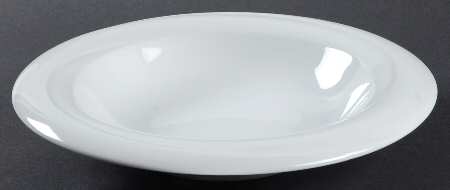 Riviera White Large Rim Soup Bowl
