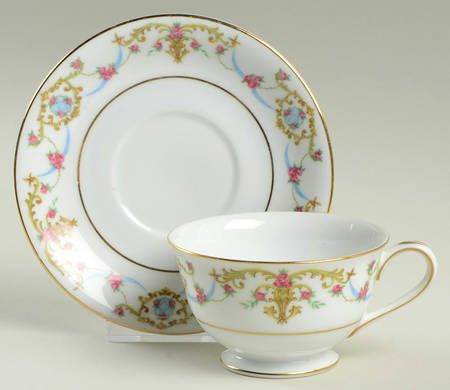 Rococo Footed Cup & Saucer Set