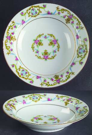 Rococo Rim Fruit/Dessert (Sauce) Bowl