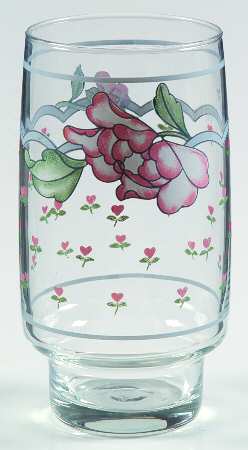 Rose Chintz 12 Oz Glassware Tumbler