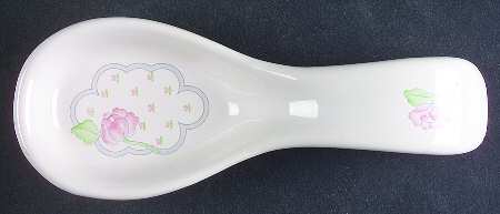 Rose Chintz Spoon Rest/Holder (Holds 1 Spoon)