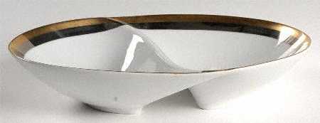 Royal Muse 11" Oval Divided Vegetable Bowl