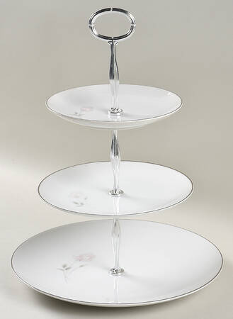 Rosanne 13 7/8"-14 1/4" 3-Tiered Serving Tray(DP,SP,BB) HC
