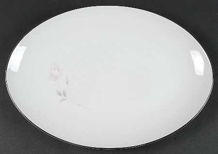 Rosanne 14" Oval Serving Platter by Sango