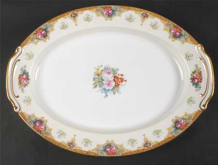 Roselane 16" Oval Serving Platter