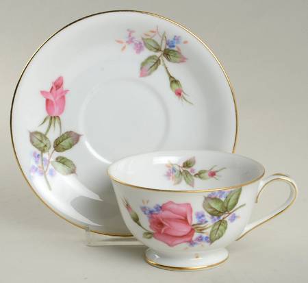 Roselinda Footed Cup & Saucer Set