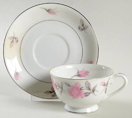 Rosetta Footed Cup & Saucer Set