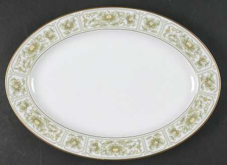 Savannah (Gold) 12" Oval Serving Platter