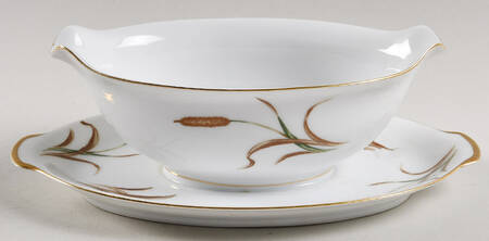 September Song Gravy Boat with Attached Underplate