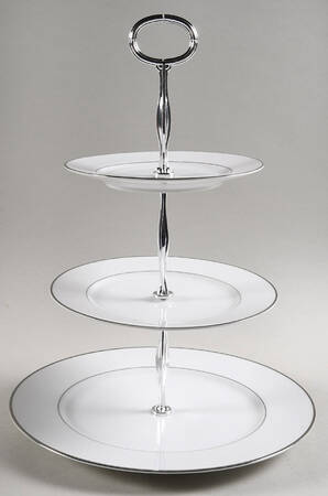 Sheffield 13 7/8"-14 1/4" 3-Tiered Serving Tray(DP,SP,BB) HC