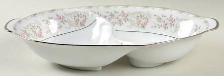 Shelton 11" Oval Divided Vegetable Bowl