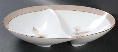Sheraton 11" Oval Divided Vegetable Bowl