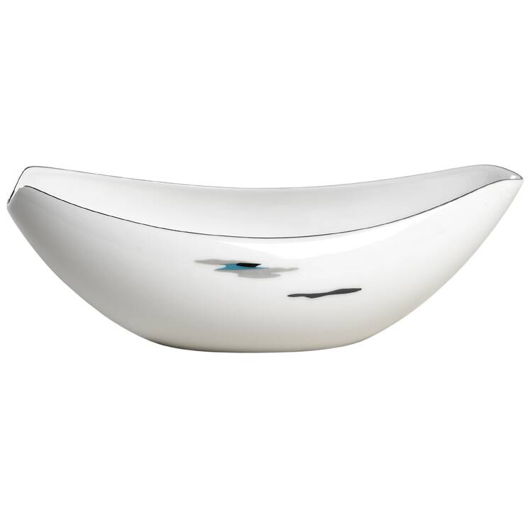 Silver Cloud (Platinum Trim) Gravy Boat