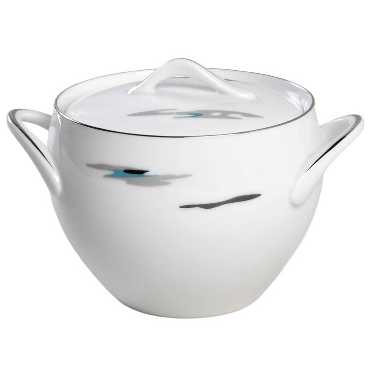 Silver Cloud (Platinum Trim) Sugar Bowl & Lid