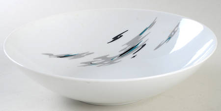Silver Cloud (No Trim) 9" Round Vegetable Bowl