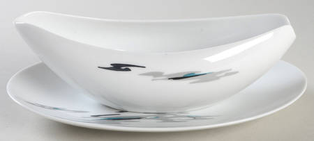 Silver Cloud (No Trim) Gravy Boat & Underplate/Relish