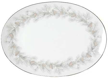 Sierra Pines (#6608) 12" Oval Serving Platter