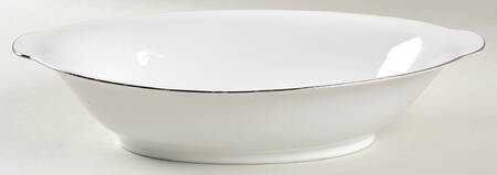 Silver Snow 10" Oval Vegetable Bowl