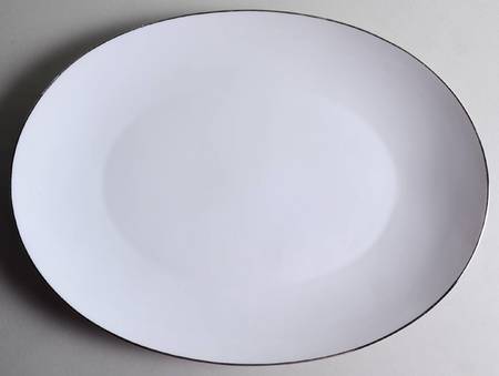 Silver Snow 15" Oval Serving Platter