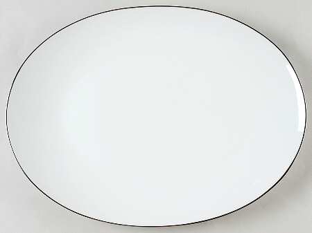 Silver Snow 14" Oval Serving Platter