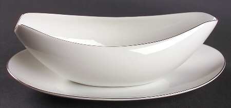 Silver Snow Gravy Boat & Underplate/Relish