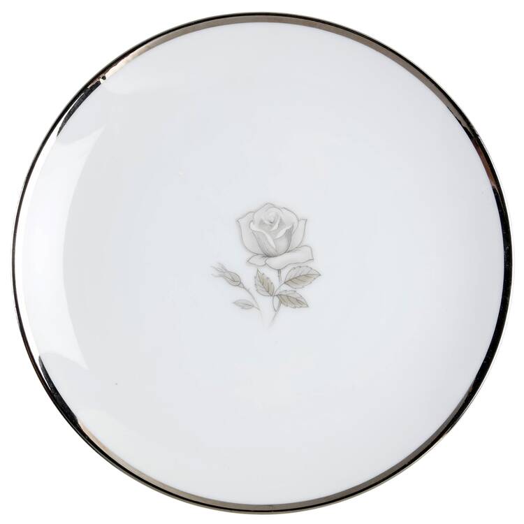 Sorento Gray Rose Bread & Butter Plate