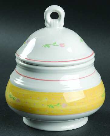 Sorrento Yellow Sugar Bowl & Lid