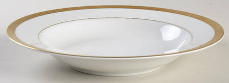 Spun Gold Rim Soup Bowl