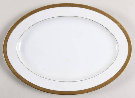 Spun Gold 12" Oval Serving Platter
