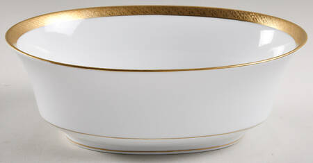 Spun Gold 9" Oval Vegetable Bowl