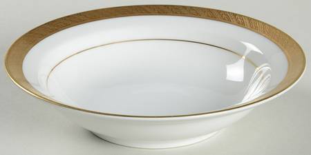 Spun Gold Rim Fruit/Dessert (Sauce) Bowl