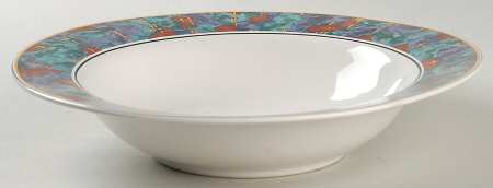 Spring Jewel Large Rim Soup Bowl