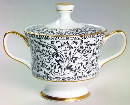 Spanish Lace Sugar Bowl & Lid by Sango