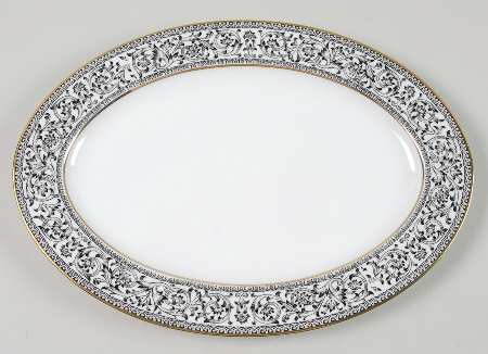 Spanish Lace 12" Oval Serving Platter