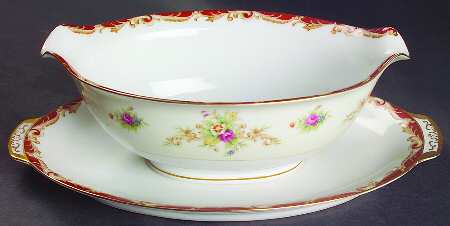 Stafford Gravy Boat with Attached Underplate