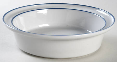 Stockholm Blue Rim Cereal Bowl