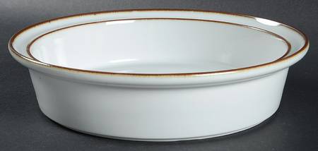 Stockholm Brown 9" Round Vegetable Bowl