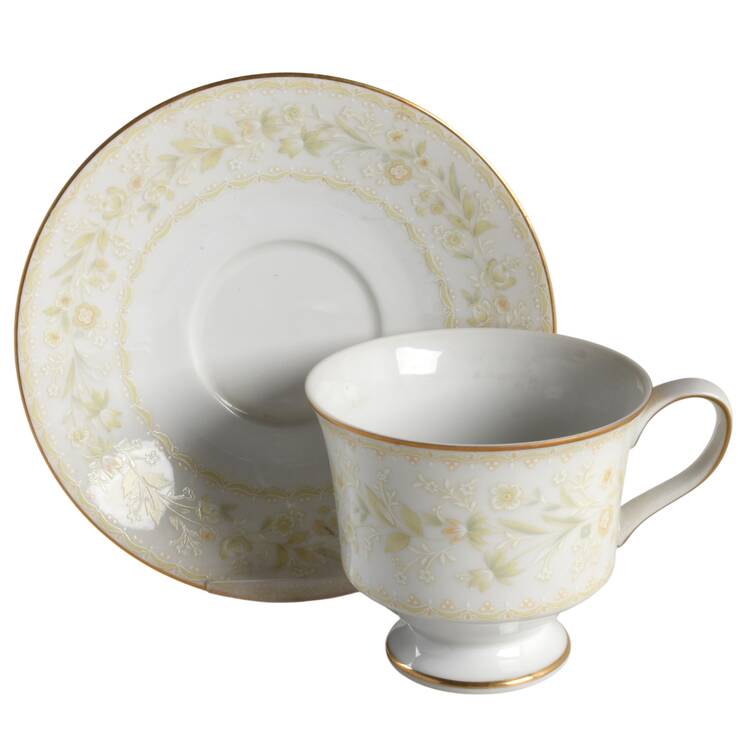 Sutton Place Footed Cup & Saucer Set