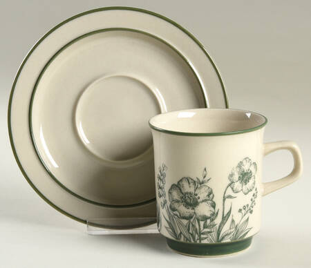 Summer Song Flat Cup & Saucer Set