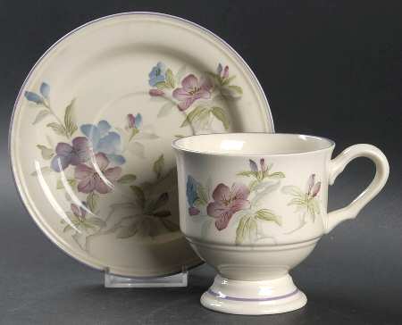 Summer Song Footed Cup & Saucer Set