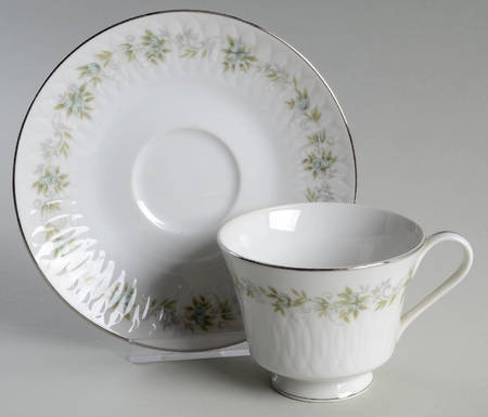 Sylvia Footed Cup & Saucer Set