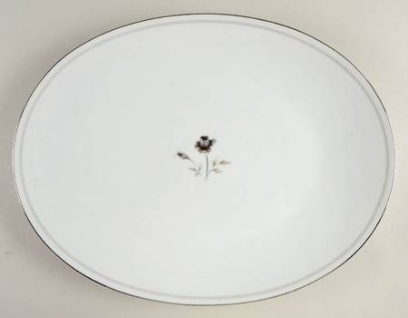Symphony (Platinum Trim) 16" Oval Serving Platter