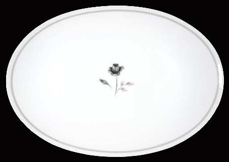 Symphony (Platinum Trim) 12" Oval Serving Platter