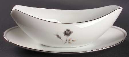 Symphony (Platinum Trim) Gravy Boat & Underplate/Relish