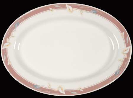 Taupe Fantasy 14" Oval Serving Platter