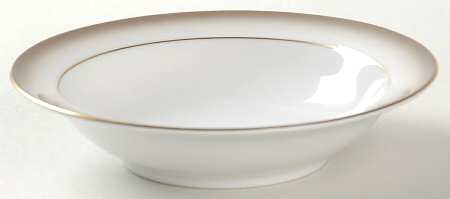 Taupe Mist Rim Fruit/Dessert (Sauce) Bowl