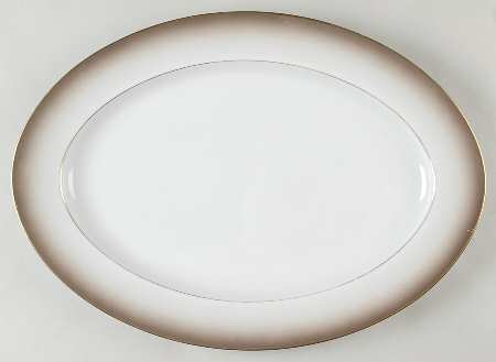 Taupe Mist 16" Oval Serving Platter