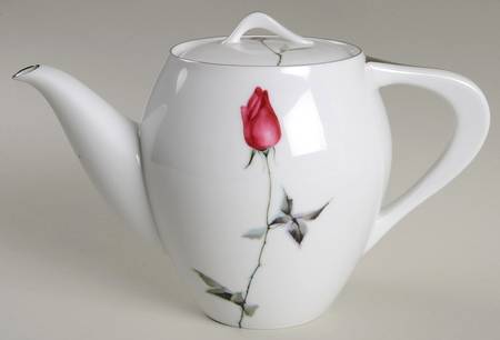 Tea Rose Teapot & Lid