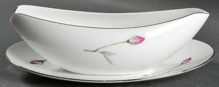 Tea Rose Gravy Boat & Underplate/Relish