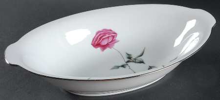 Tea Rose 10" Oval Vegetable Bowl